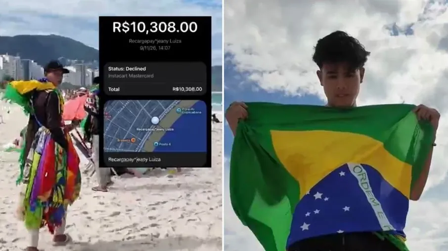 Turista tenta comprar canga por R$ 5 em Copacabana e descobre cobrança de R$ 10 mil