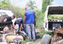 Operação Desmonte apreende motores furtados e interdita ferro-velho clandestino em Nova Iguaçu